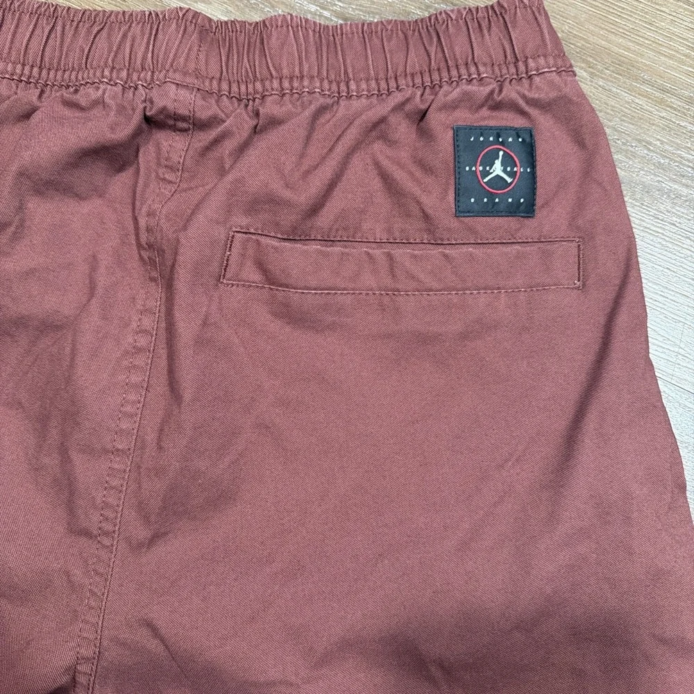 Nike Air Jordan Double Knee Pants Men's SMALL Burgundy Red Skate Baggy 30